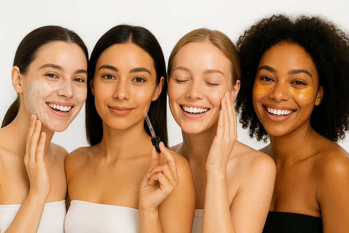 routine for all skin types for healthy dewy skin